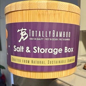 Alaska Salt & Storage Box - Natural Bamboo
